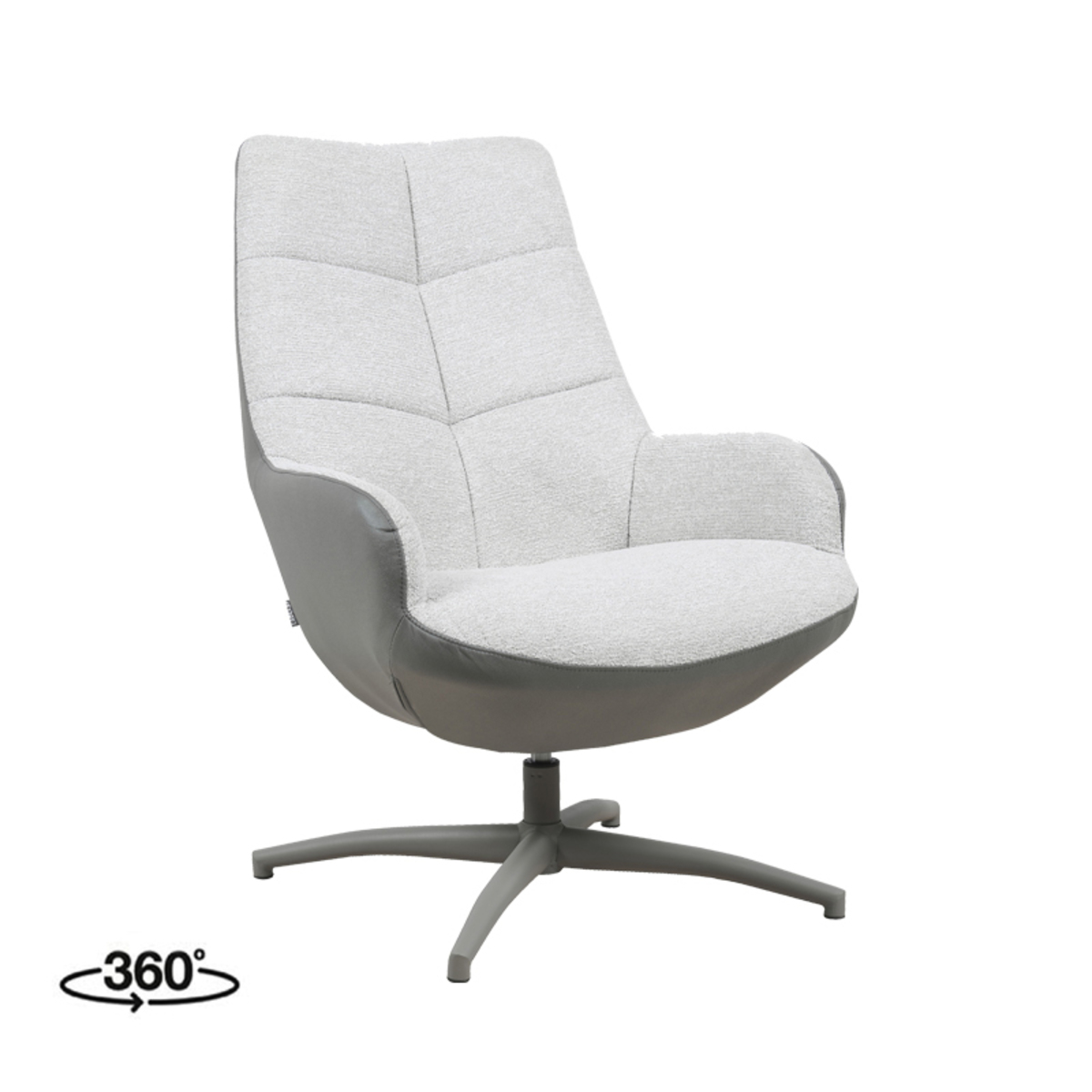 Fauteuil Winston - Draaibaar - Zonder armleuning - Forest - Groen - Microfiber - Design - LABEL51