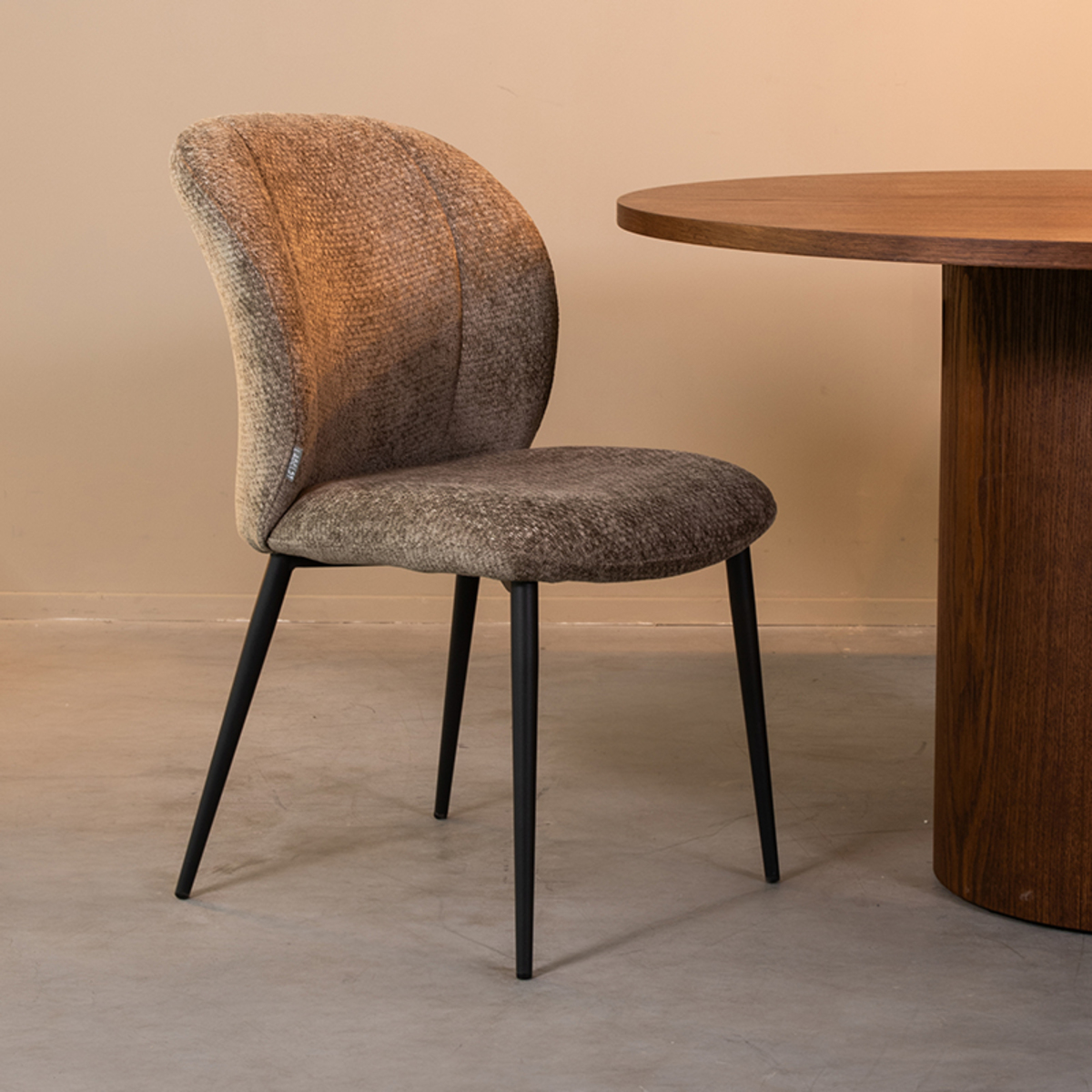 Eetkamerstoel Vino - Zonder armleuning - Hunter - Groen - Elite - Modern - LABEL51
