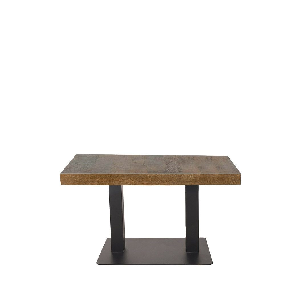 Eetkamertafel Restauranttafel - Nature - Naturel - Mangohout - Industrieel - LABEL51