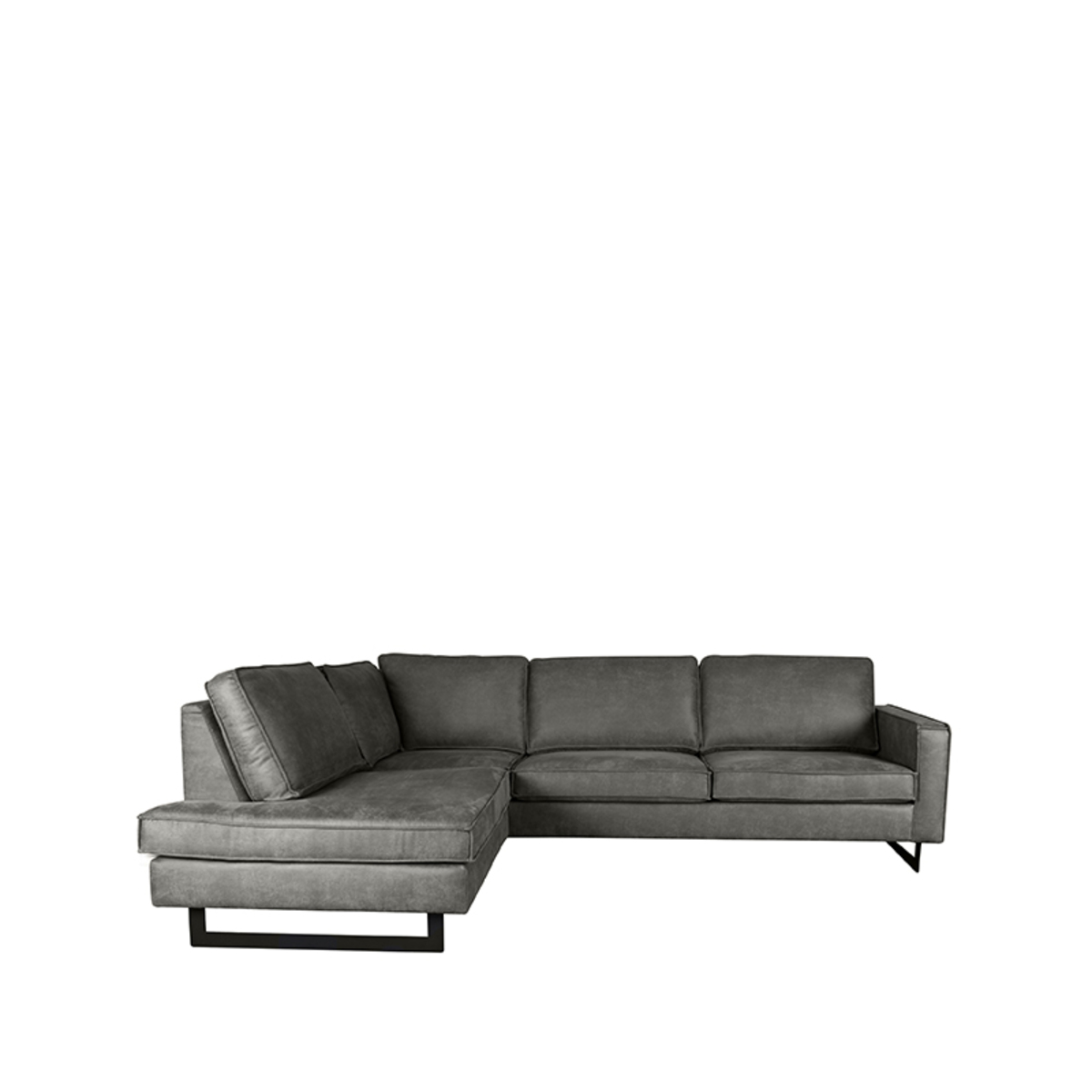 Hoekbank Allure - Antraciet - Micro Suede - Links - LABEL51