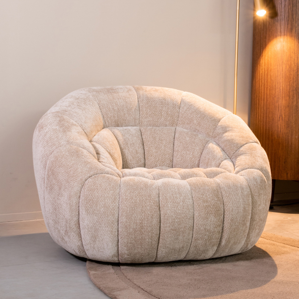 Fauteuil Cloud - Draaibaar - Armleuning - Clay - Bruin - Elite - Design - LABEL51