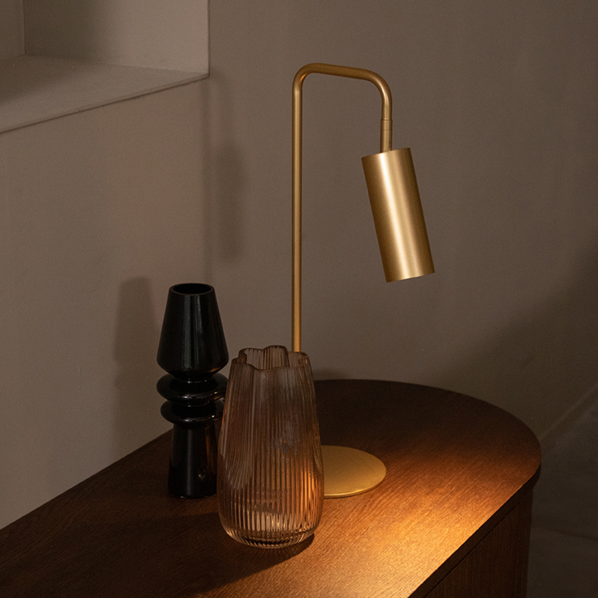 Tafellamp Ferroli - Goud - Geel - Metaal - Design - LABEL51