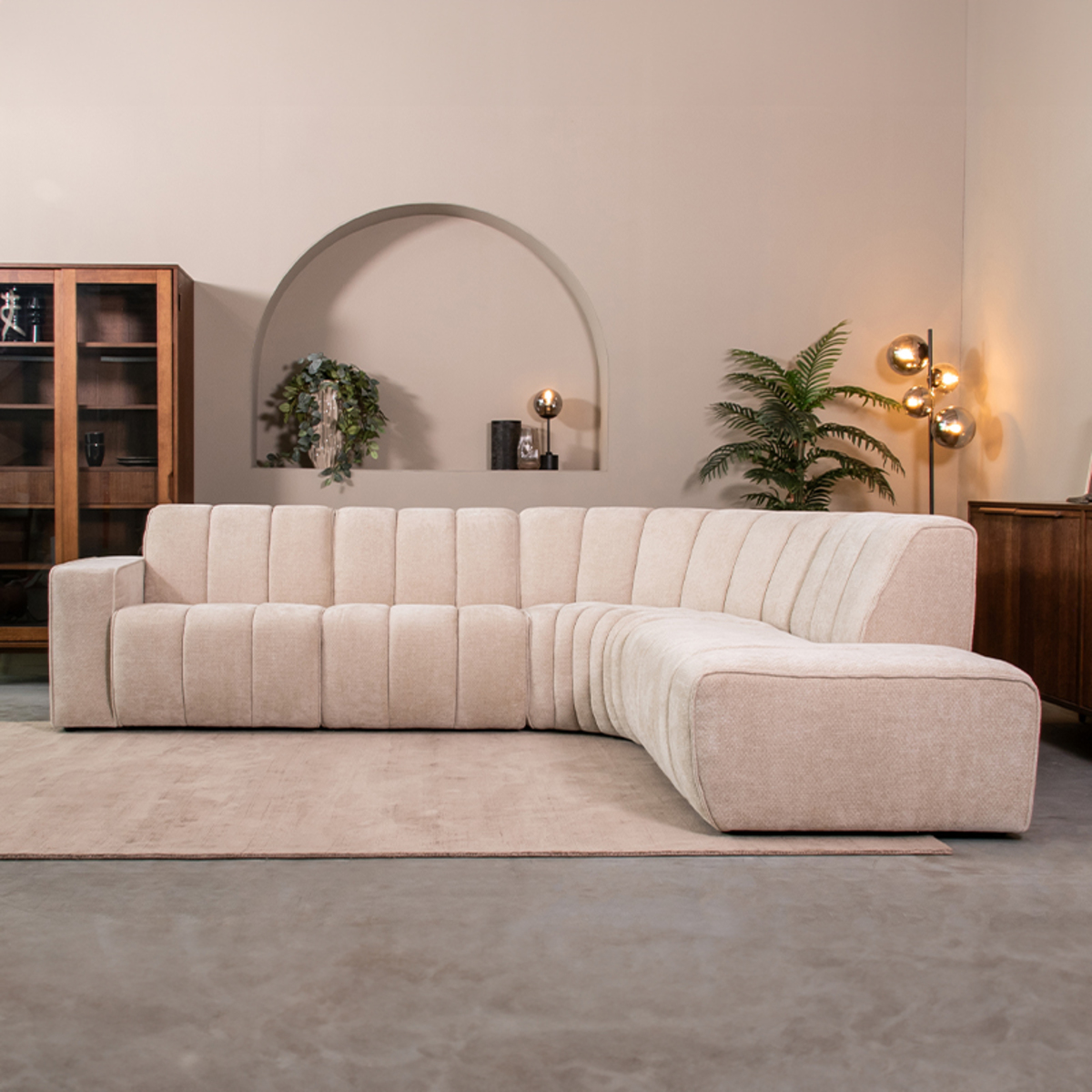 Hoekbank Vitoro - Naturel - Elite - Rechts - LABEL51