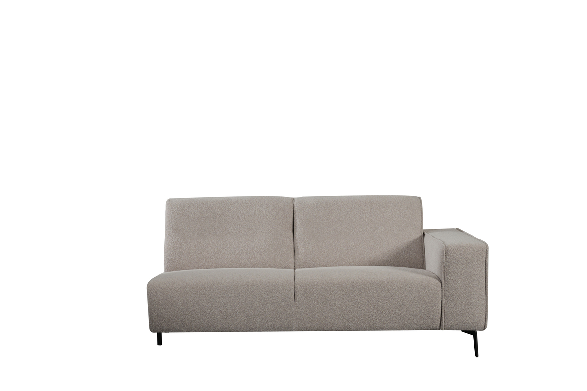 Bank Nero - Naturel - Boucle - 2,5-Zits Arm Rechts Voorstaand - LABEL51