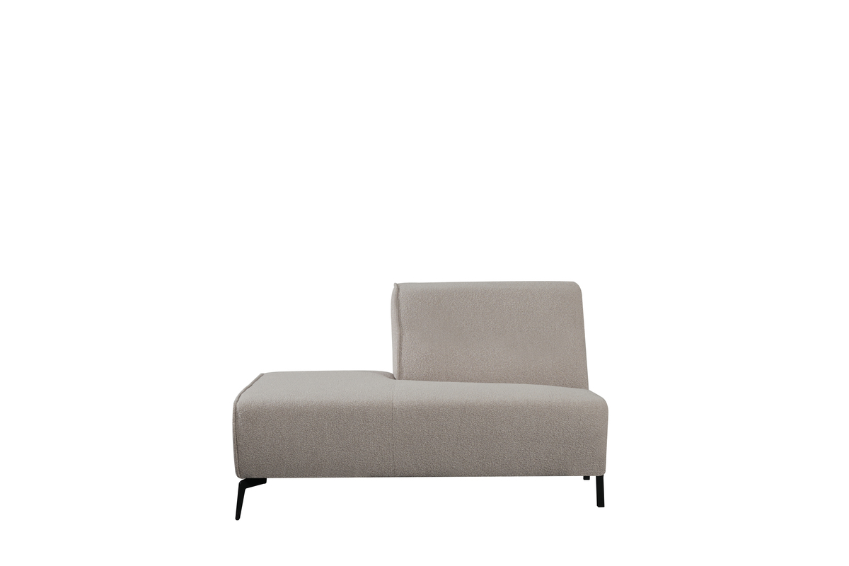 Bank - Nero - Naturel - Boucle - Ottomane Links Voorstaand - LABEL51