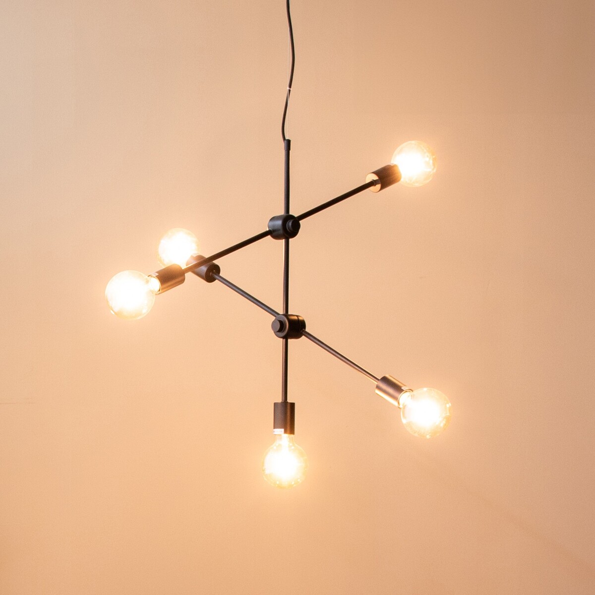 Hanglamp Stilo - Zwart - Metaal - Modern - LABEL51