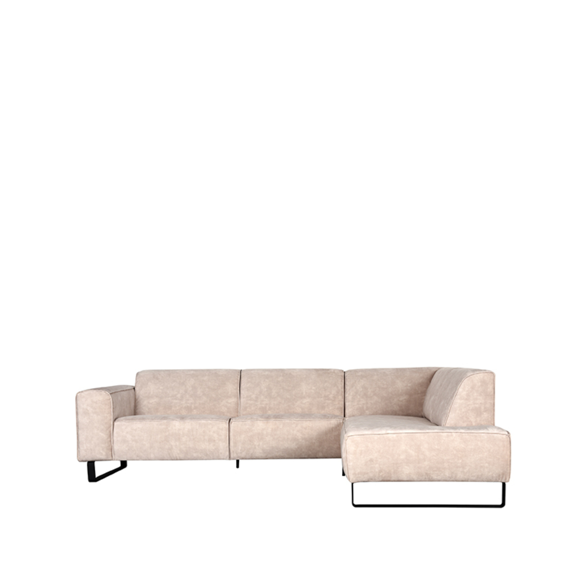 Hoekbank Amaro - Naturel - Velours - Rechts - LABEL51