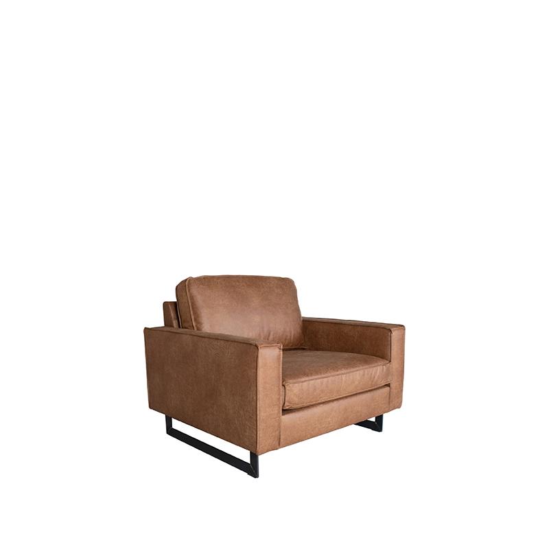 LABEL51 Bank Arezzo - Cognac - Leder - 1-Zits
