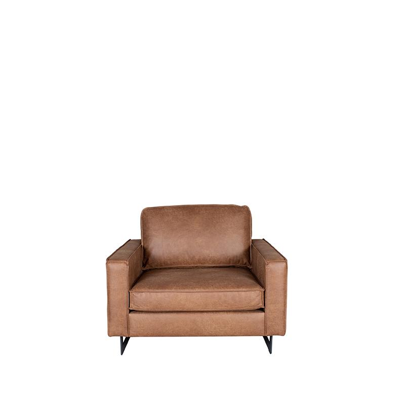 LABEL51 Bank Arezzo - Cognac - Leder - 1-Zits