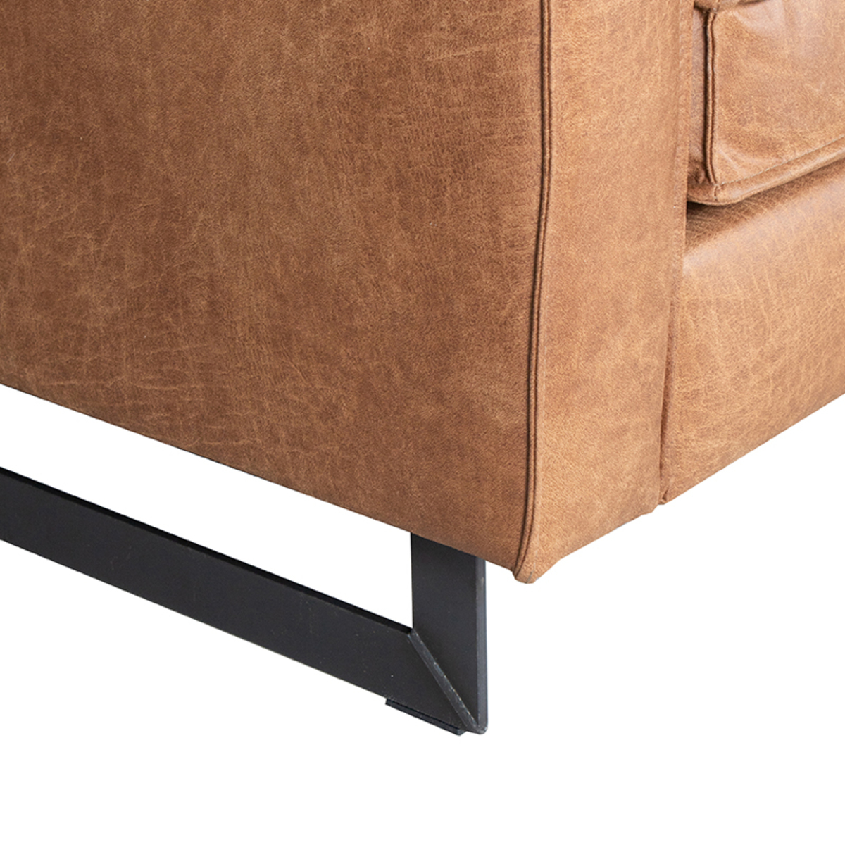 LABEL51 Bank Arezzo - Cognac - Microfiber - 2-Zits