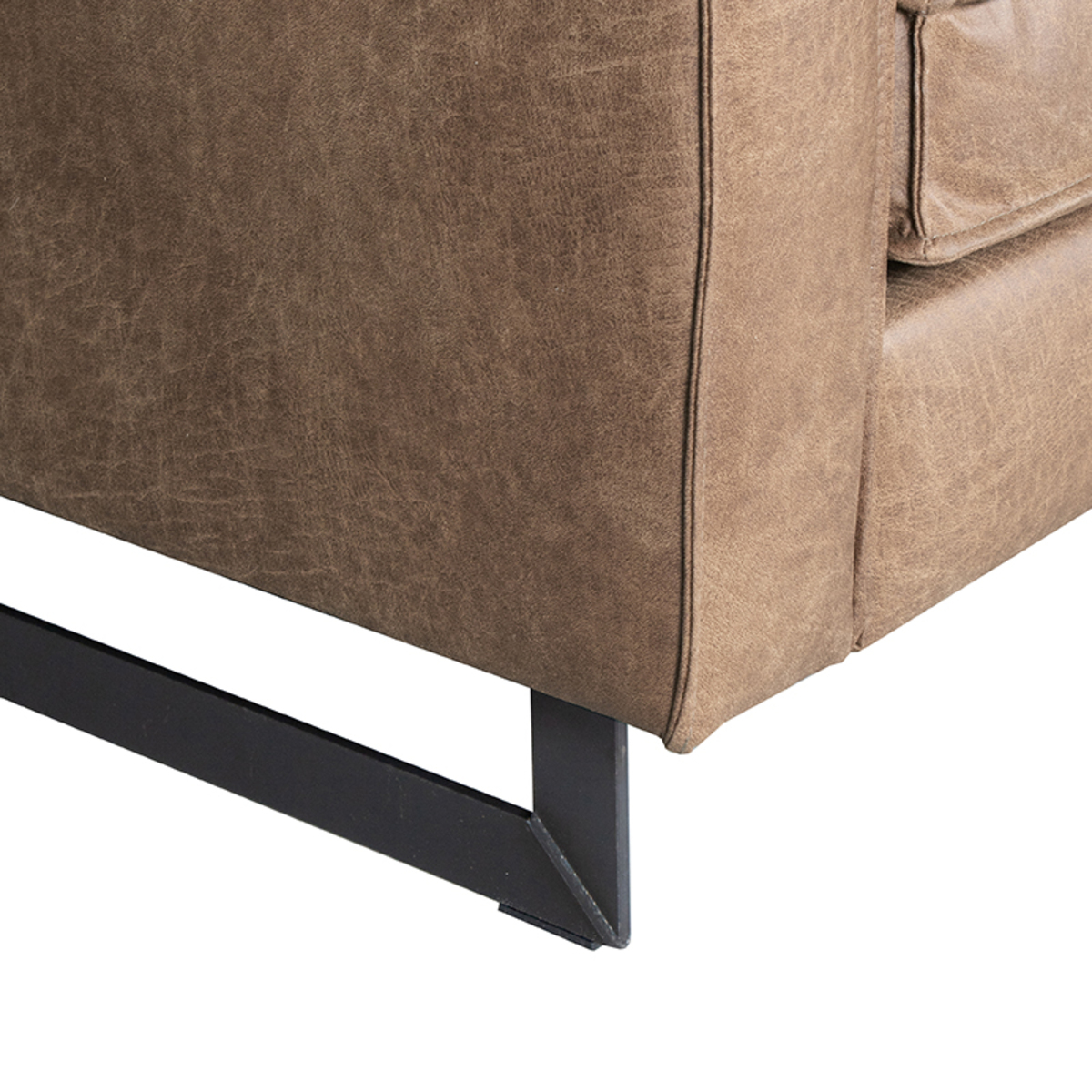 LABEL51 Bank Arezzo - Taupe - Microfiber - 2-Zits