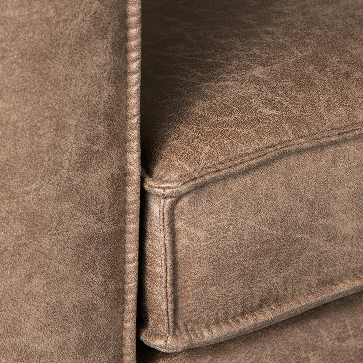 LABEL51 Hoekbank Arezzo - Taupe - Microfiber - 2-Zits + Hoek + 2-Zits