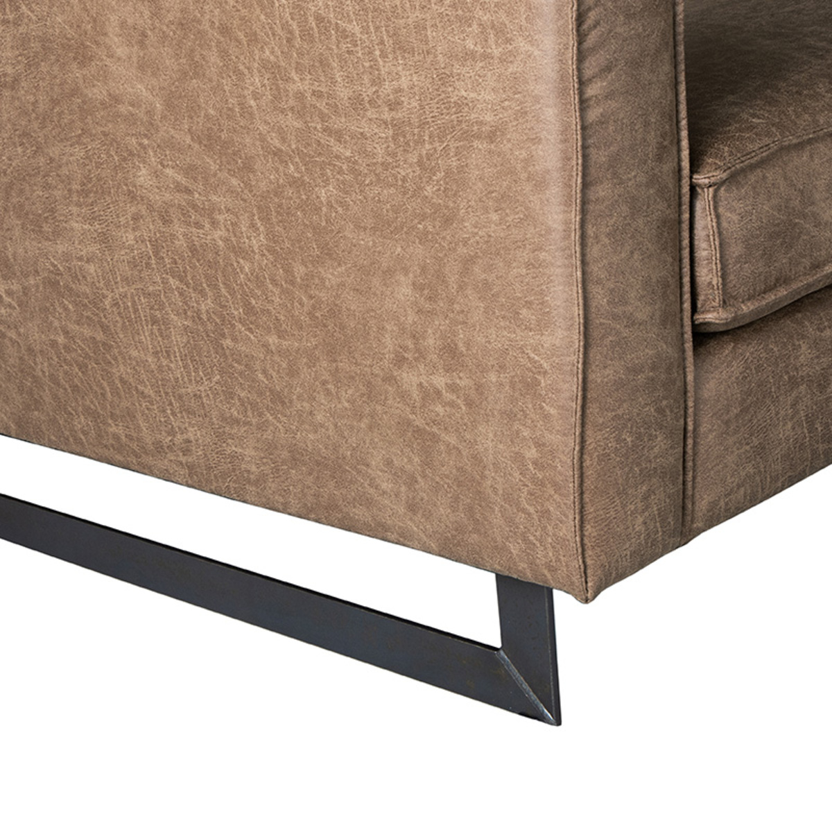 LABEL51 Hoekbank Arezzo - Taupe - Microfiber - 2-Zits + Hoek + 2-Zits