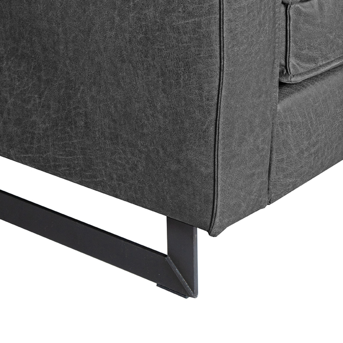 LABEL51 Bank Arezzo - Antraciet - Microfiber - 3-Zits