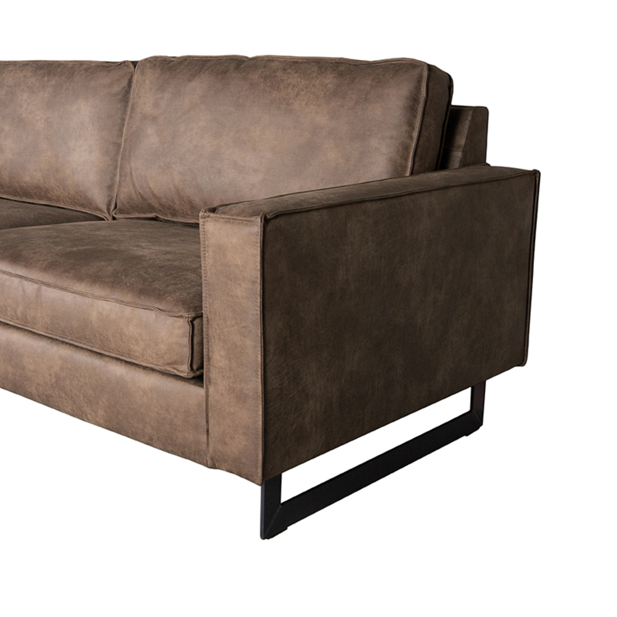 LABEL51 Bank Arezzo - Taupe - Microfiber - 3-Zits
