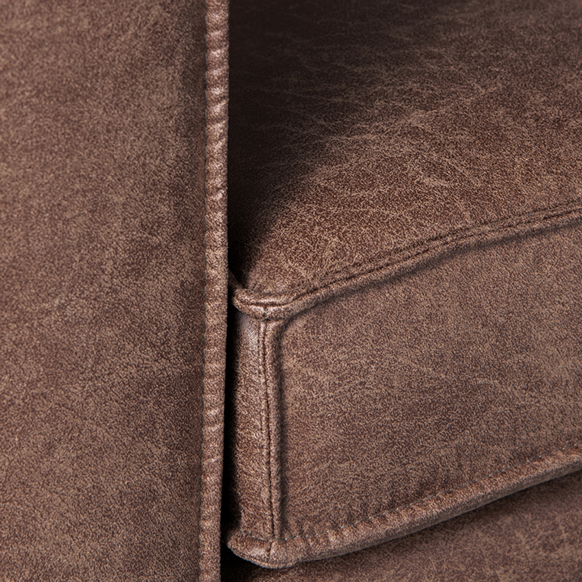 LABEL51 Hoekbank Arezzo - Bruin - Microfiber - Ottomane + 2,5-Zits