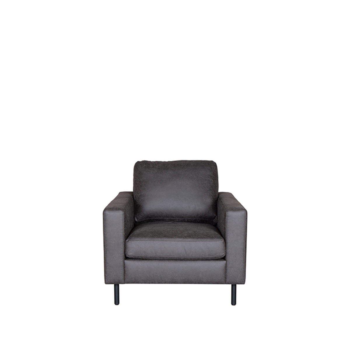 LABEL51 Bank Genua - Antraciet - Microfiber - 1-Zits