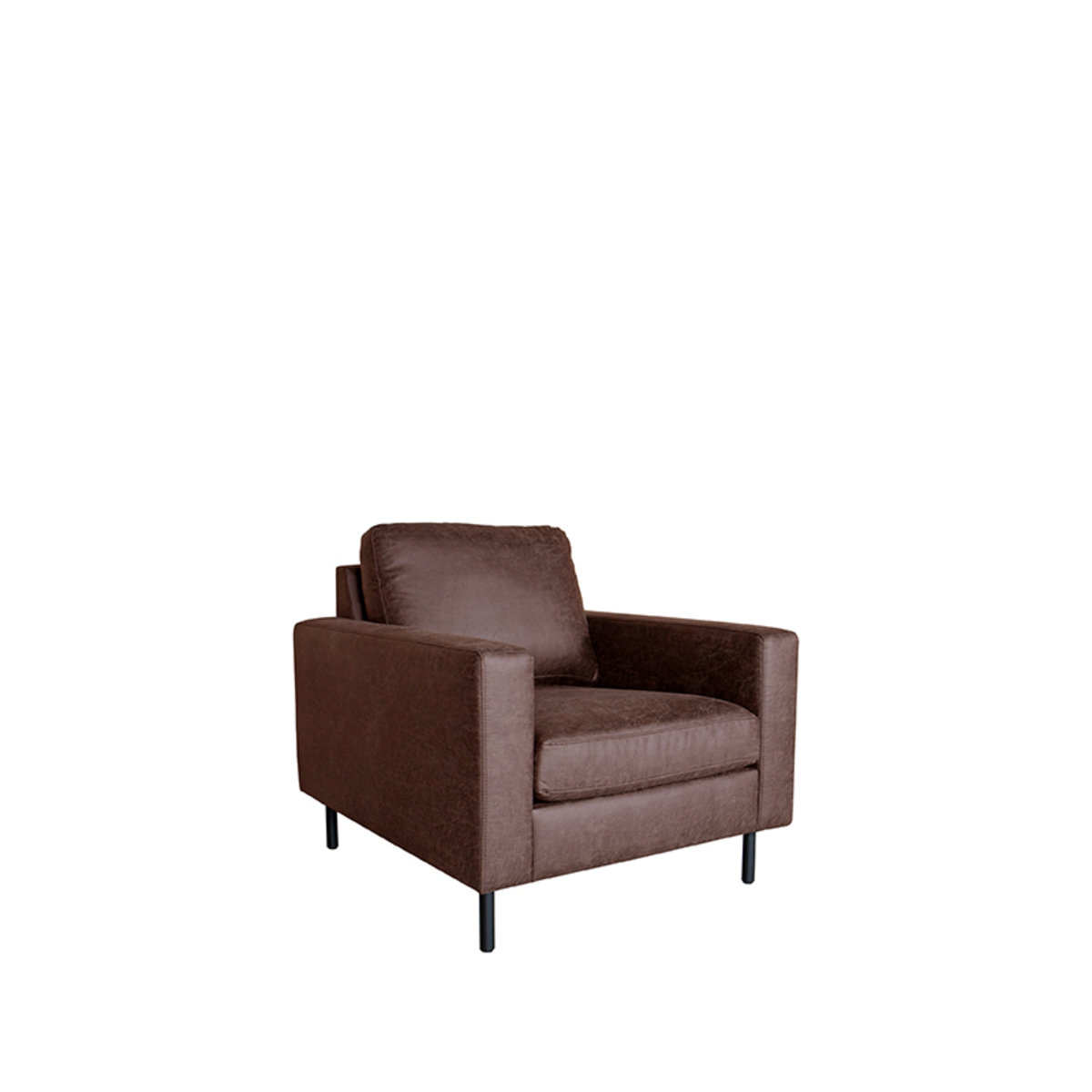 LABEL51 Bank Genua - Bruin - Microfiber - 1-Zits