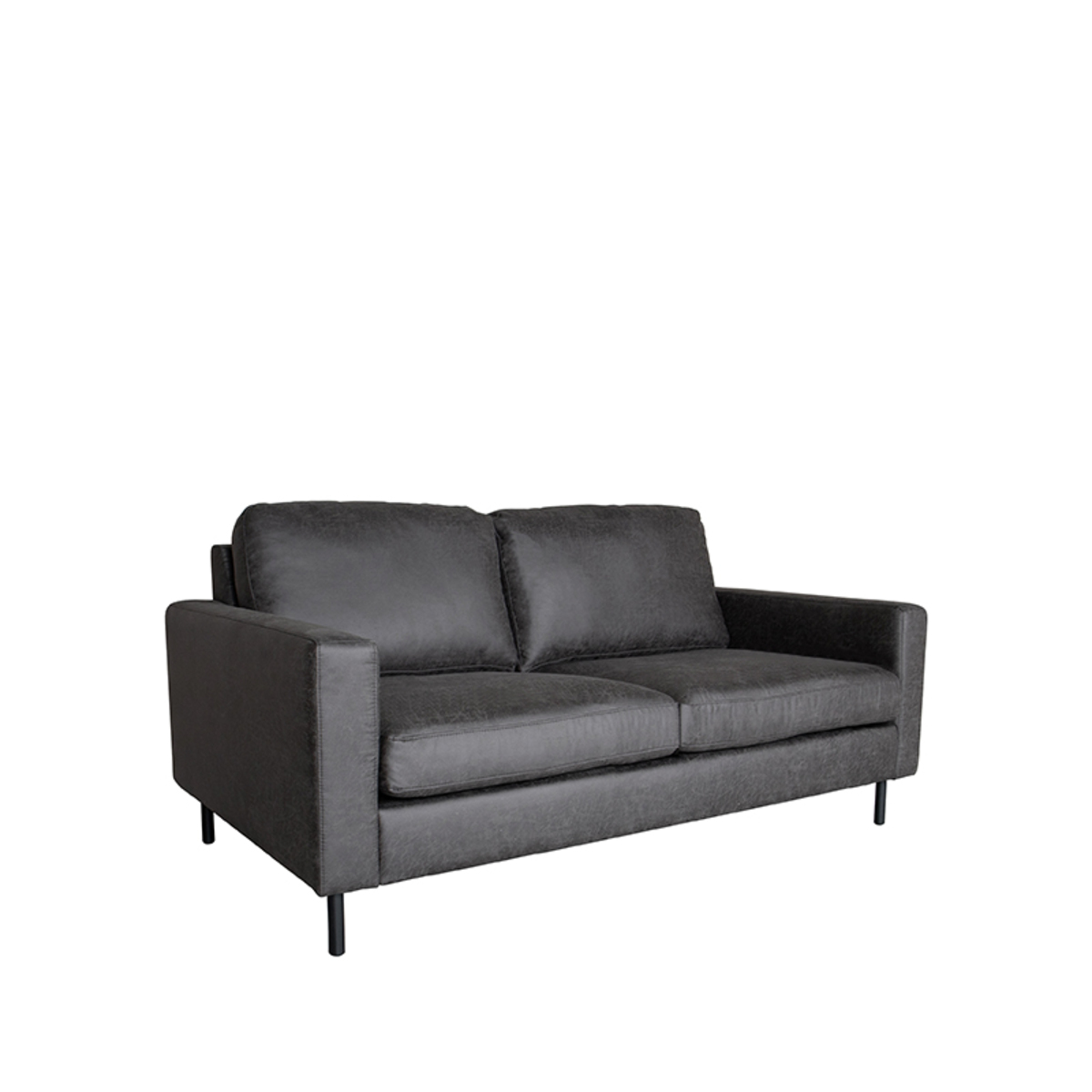 LABEL51 Bank Genua - Antraciet - Microfiber - 2-Zits