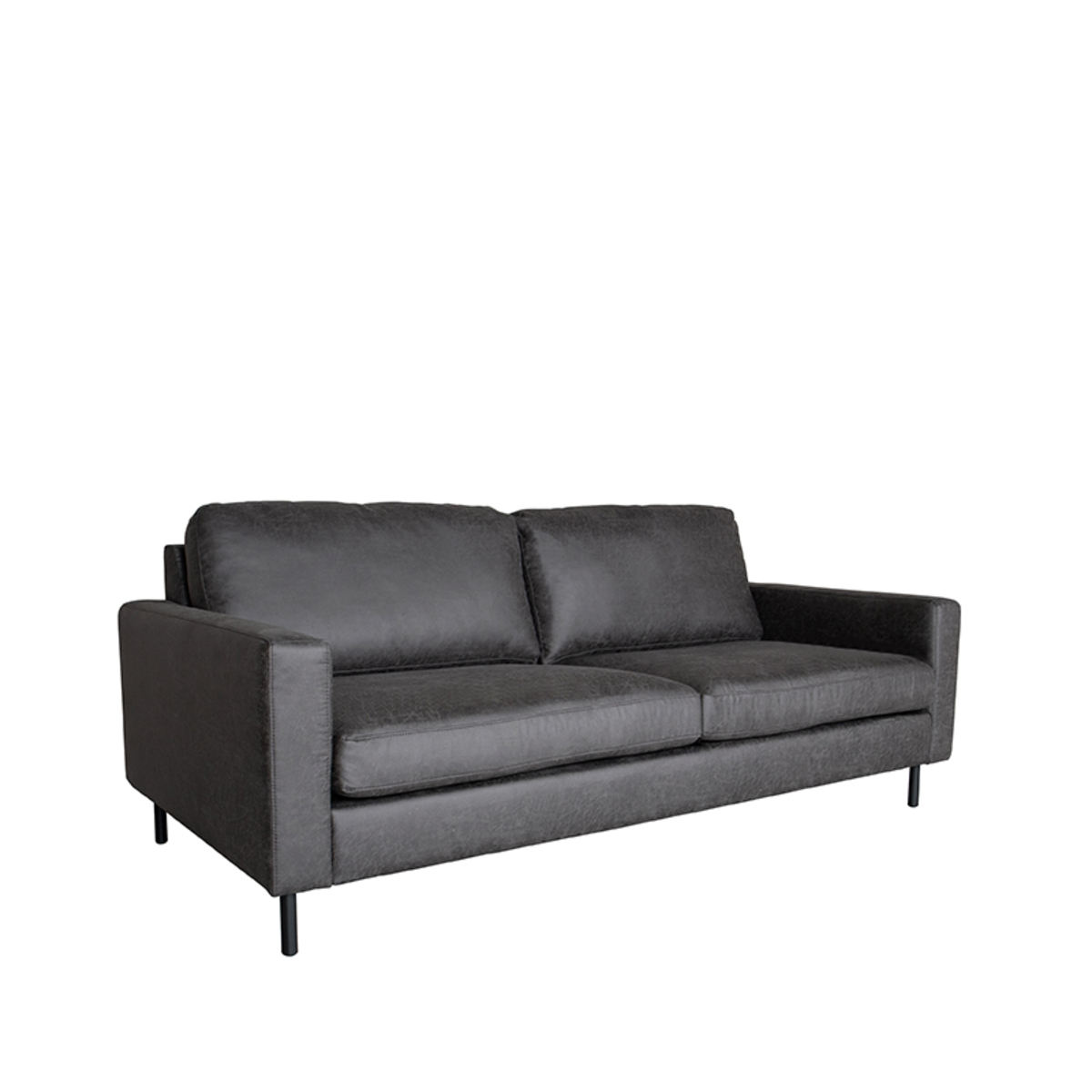 LABEL51 Bank Genua - Antraciet - Microfiber - 3-Zits