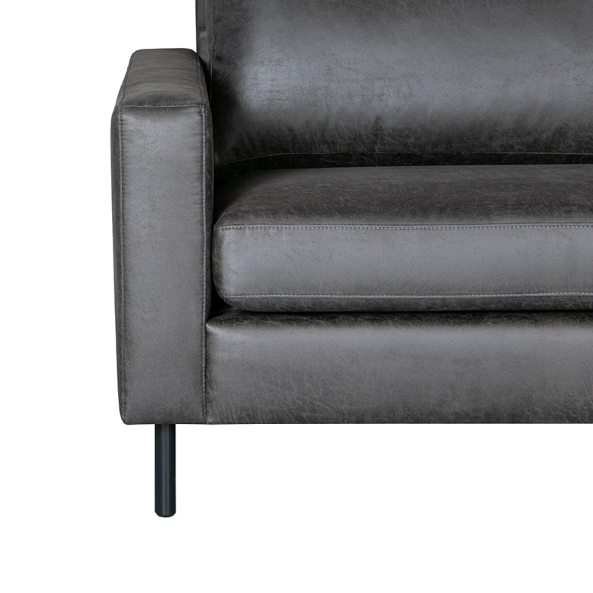 LABEL51 Hoekbank Genua - Antraciet - Microfiber - 2-Zits + Hoek + 2-Zits