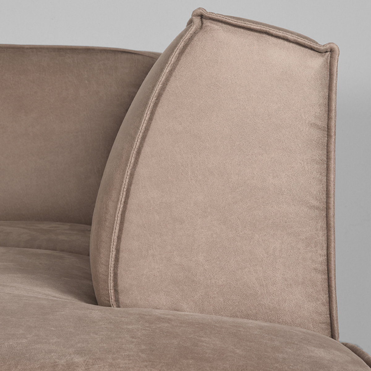 LABEL51 Bank Kay - Taupe - Micro Suede