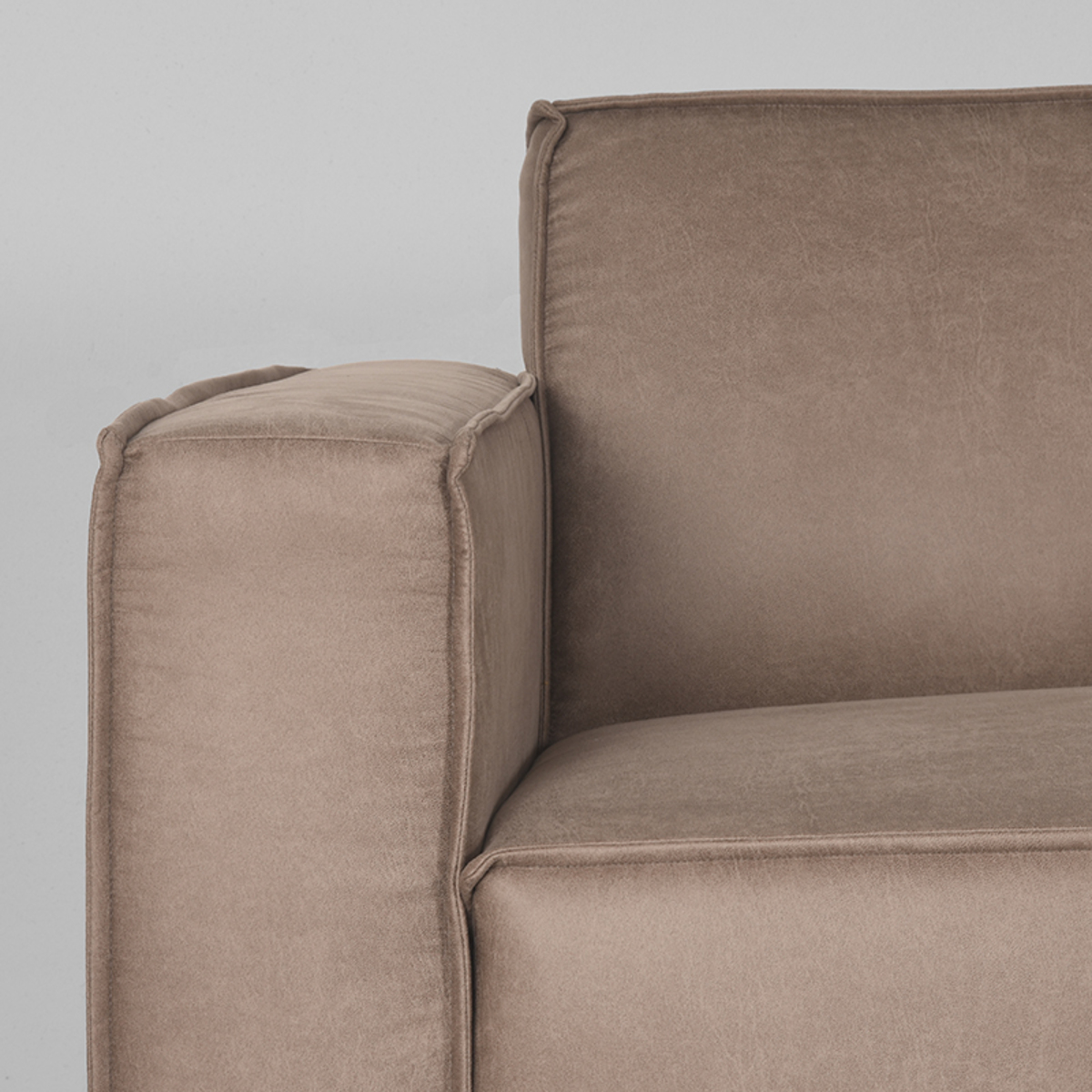 LABEL51 Bank Kay - Taupe - Micro Suede