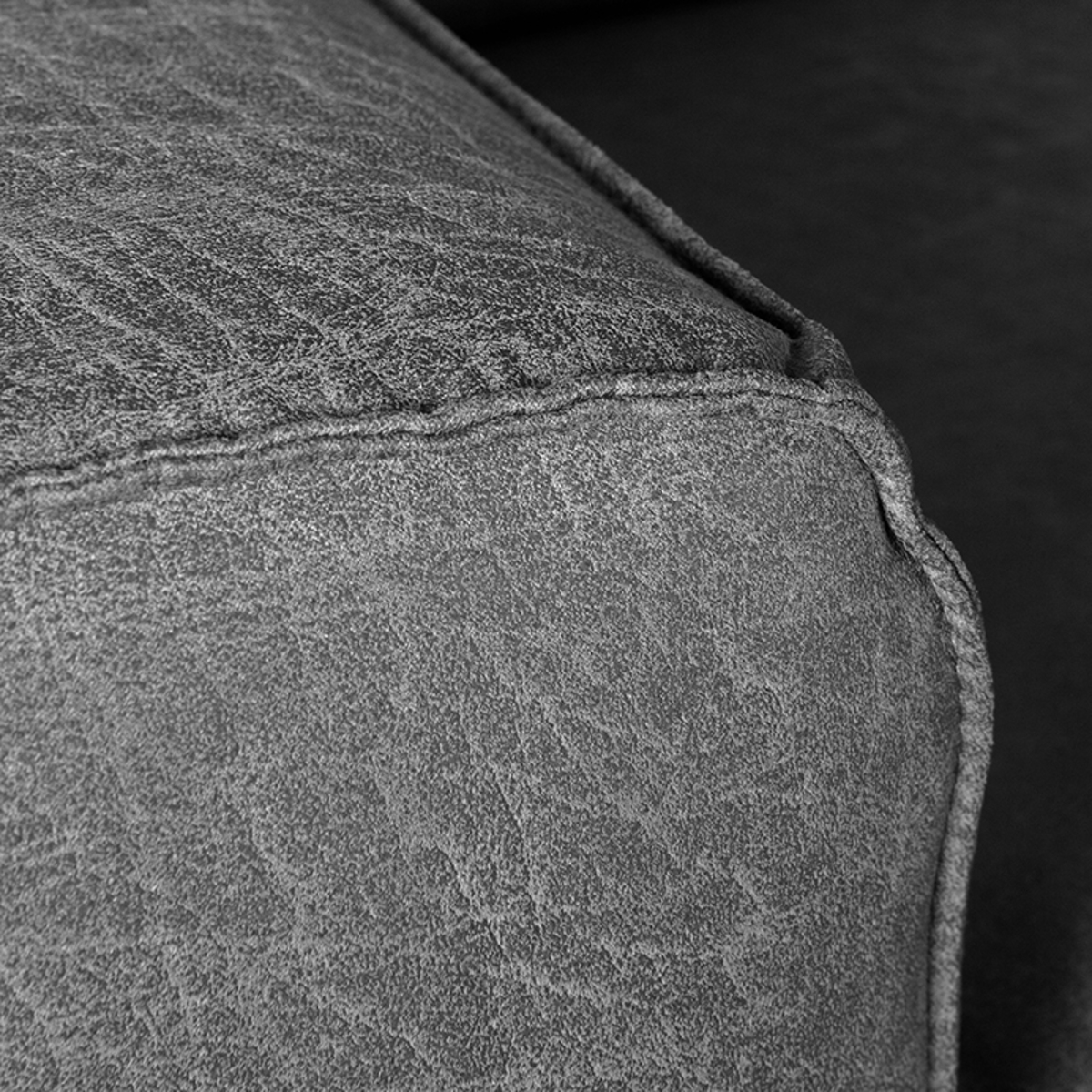 LABEL51 Bank Modena - Antraciet - Microfiber - 2-Zits