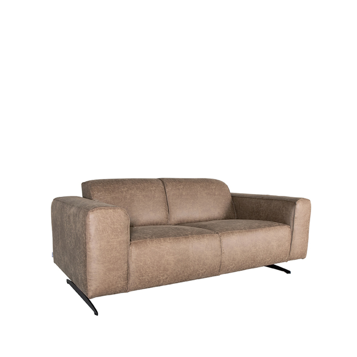 LABEL51 Bank Modena - Taupe - Microfiber - 2-Zits