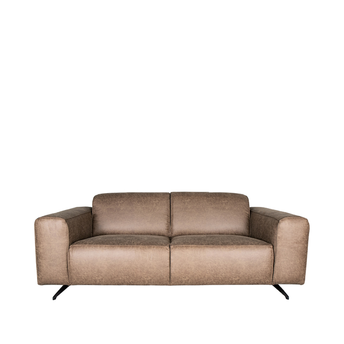 LABEL51 Bank Modena - Taupe - Microfiber - 2-Zits