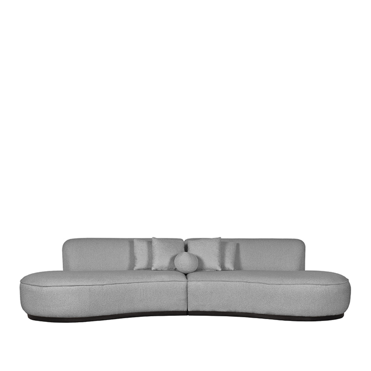 Bank Mori - Grijs - Boucle - 4-Zits LABEL51-