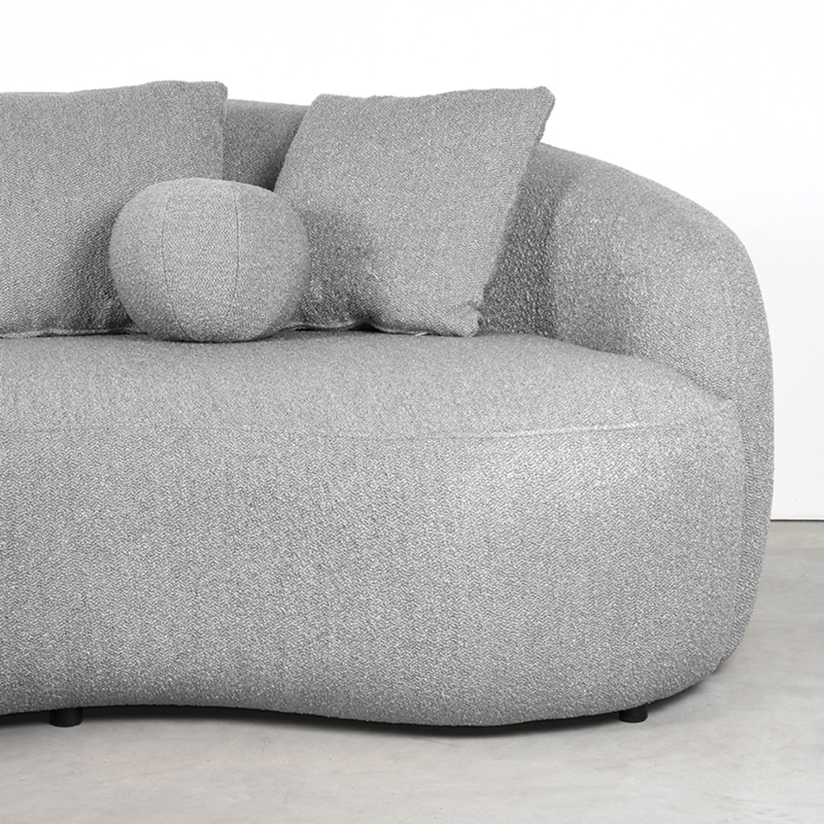 LABEL51 Bank Nesso - Grijs - Boucle