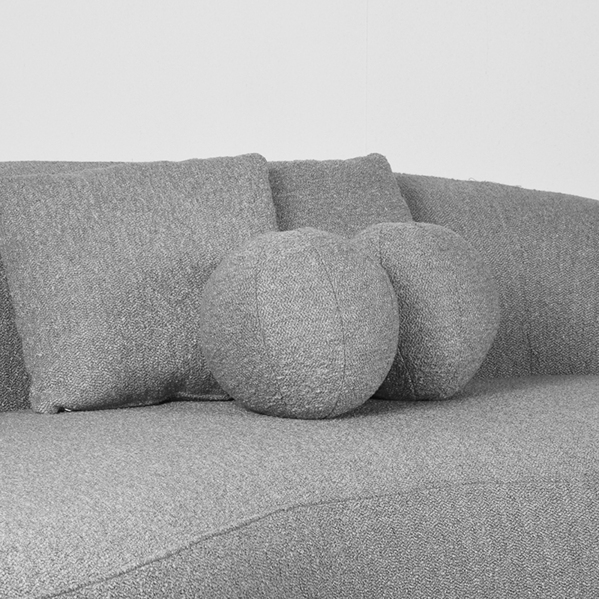 LABEL51 Bank Nesso - Grijs - Boucle