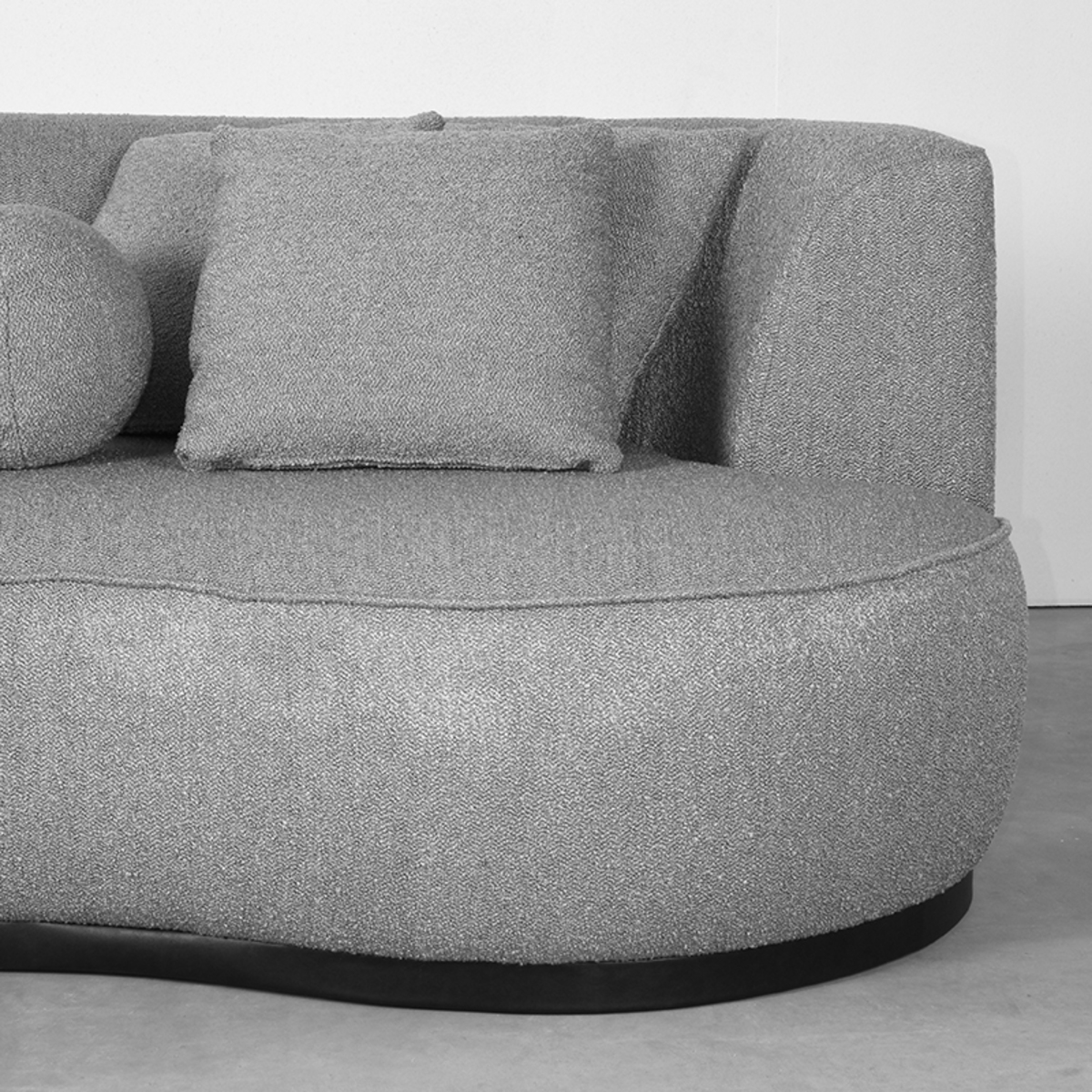 LABEL51 Bank Salo - Grijs - Boucle