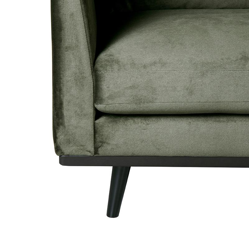 LABEL51 Bank Siena - Army green - Fluweel - 1-Zits