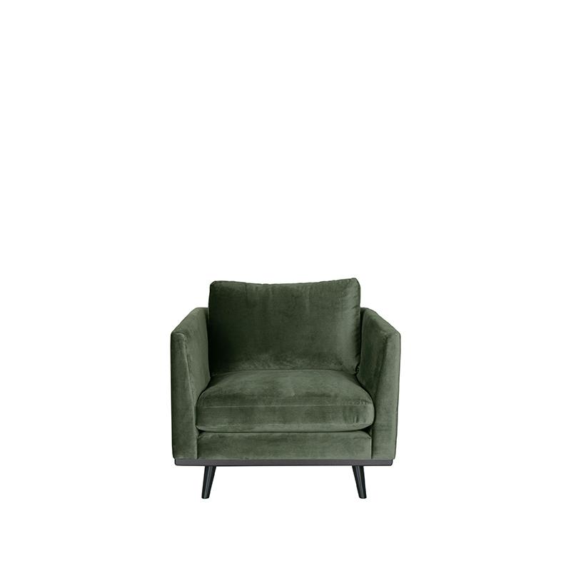 LABEL51 Bank Siena - Army green - Fluweel - 1-Zits