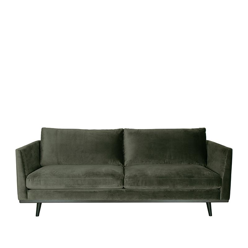 LABEL51 Bank Siena - Army green - Fluweel - 3-Zits