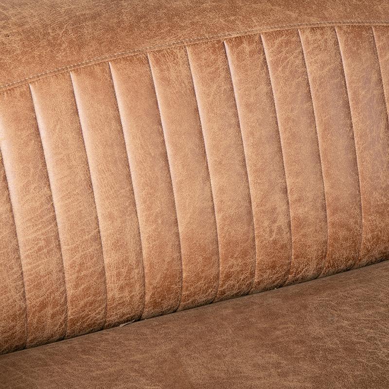 LABEL51 Bank Trento - Cognac - Microfiber - 2-Zits