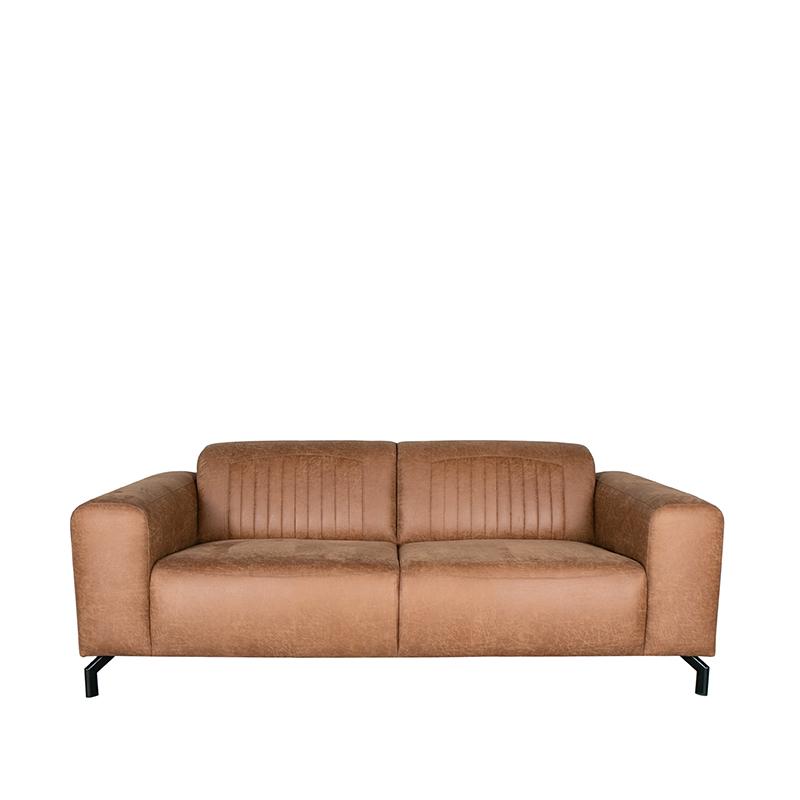 LABEL51 Bank Trento - Cognac - Microfiber - 2-Zits