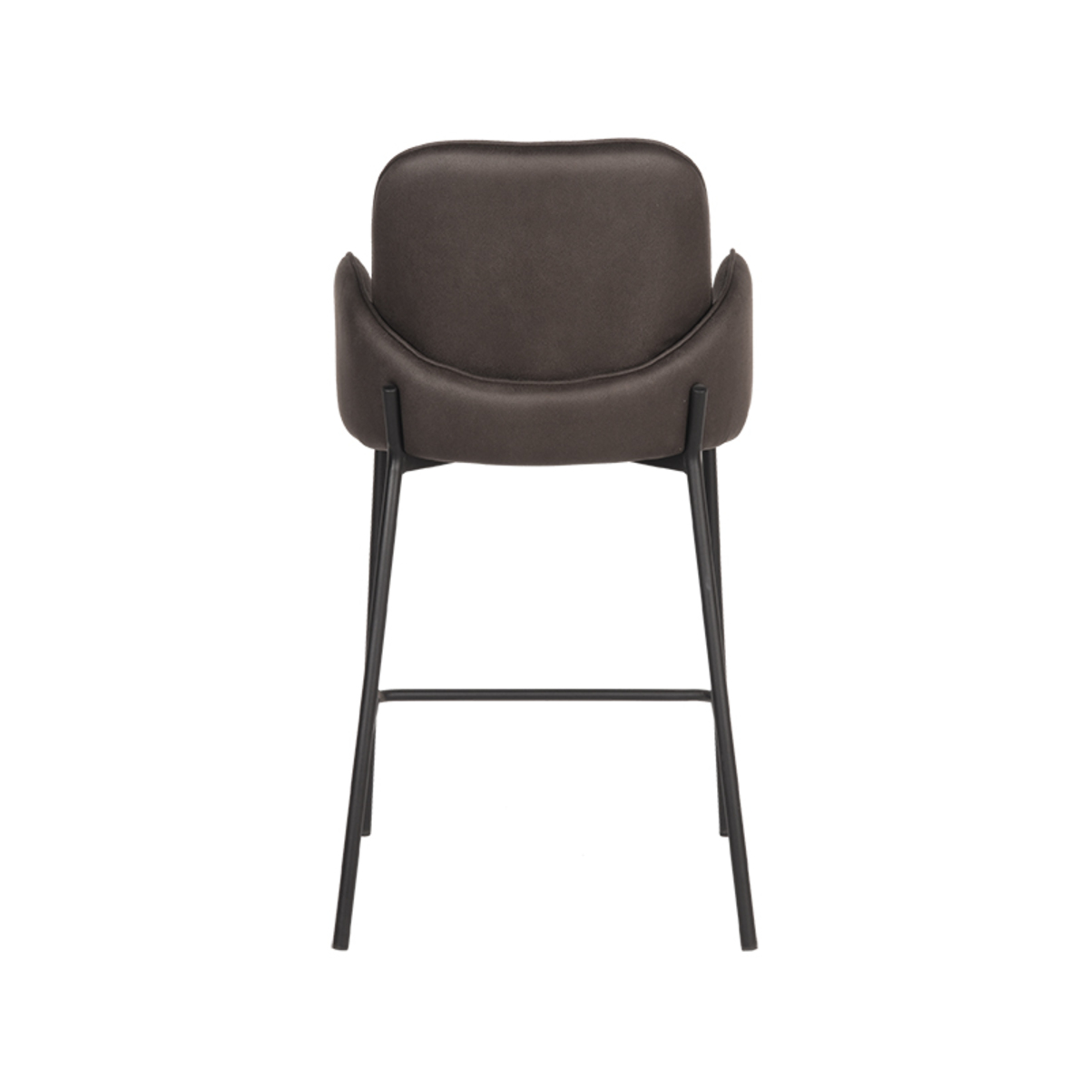 LABEL51 Barkruk Jari - Antraciet - Microfiber - Zithoogte 65