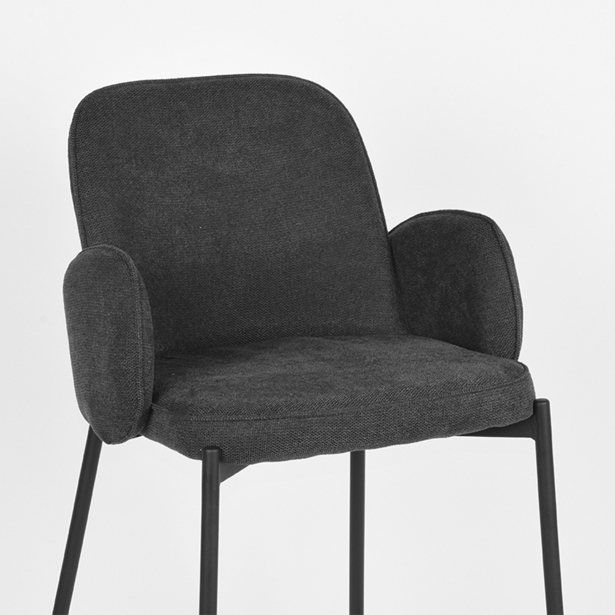 LABEL51 Barkruk Jari - Antraciet - Weave - Zithoogte 65