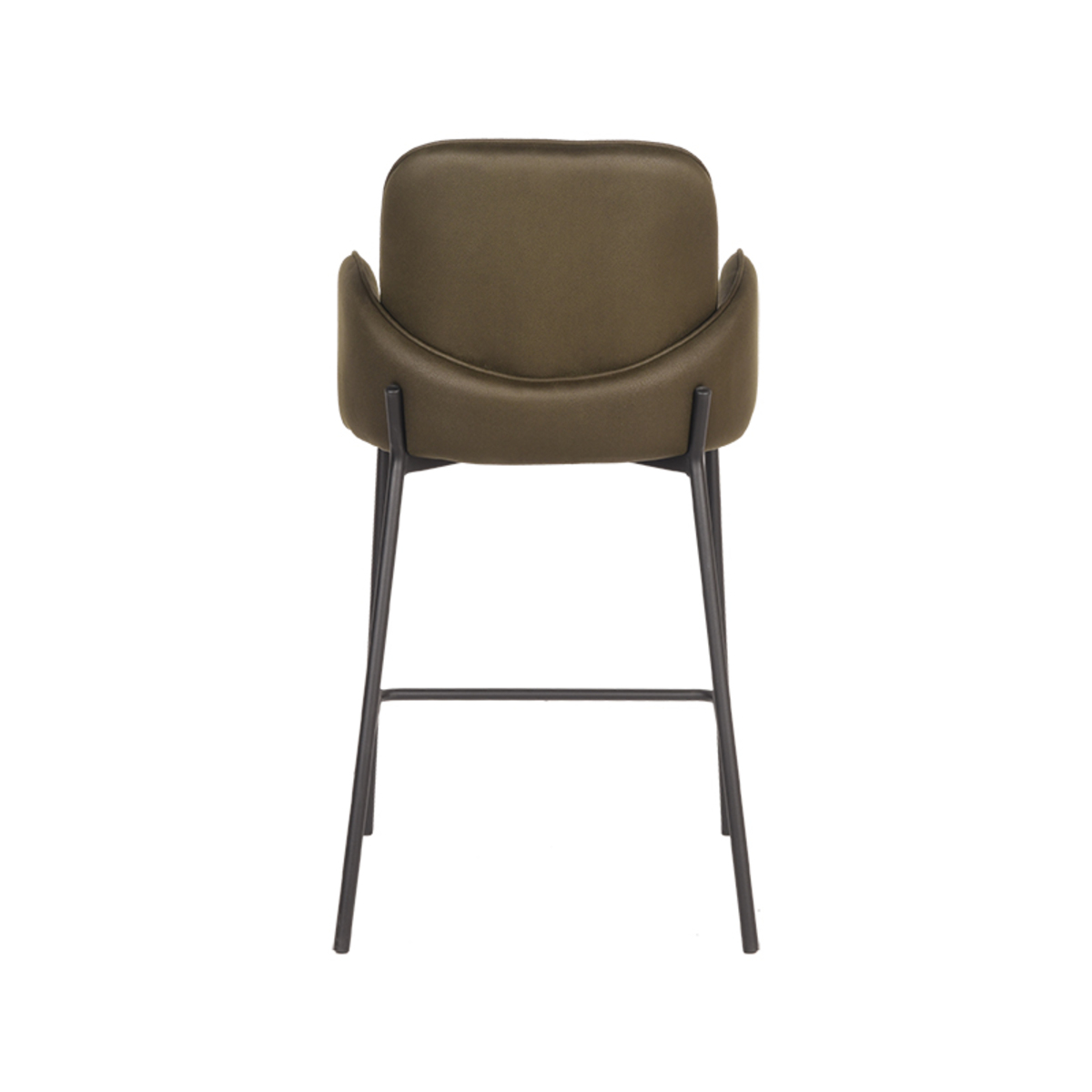 LABEL51 Barkruk Jari - Army green - Microfiber - Zithoogte 65