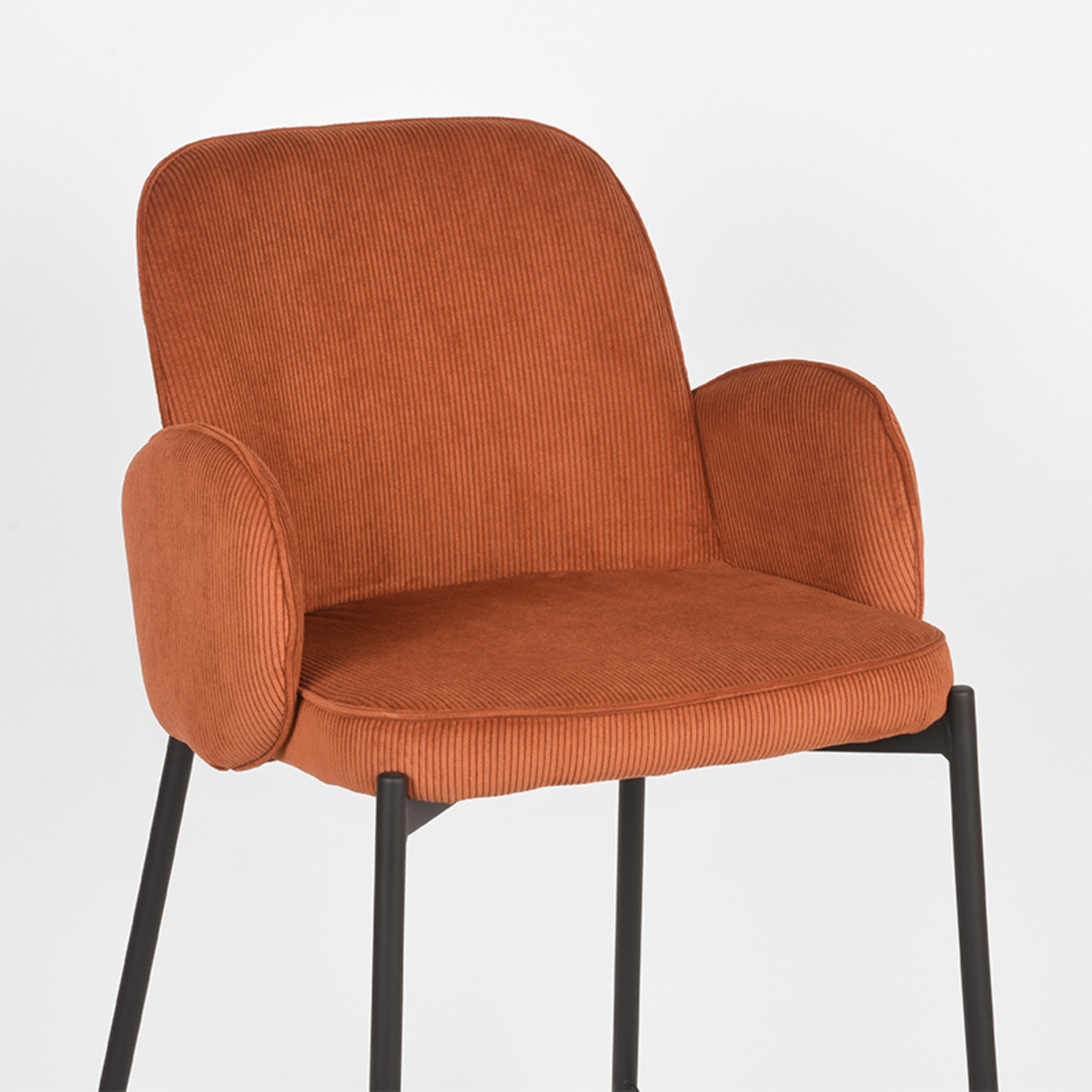 LABEL51 Barkruk Jari - Rust - Ribcord - Zithoogte 65