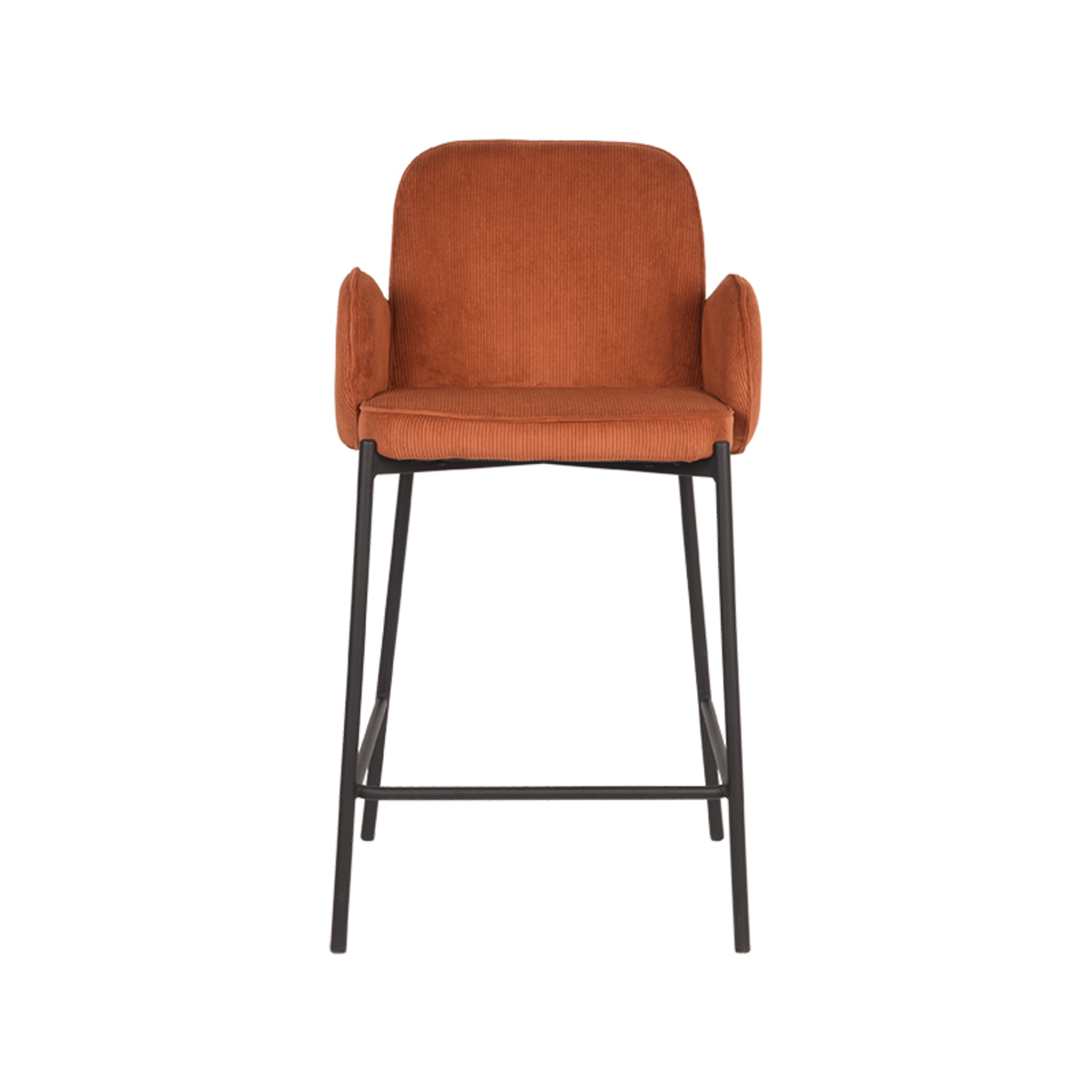 LABEL51 Barkruk Jari - Rust - Ribcord - Zithoogte 65