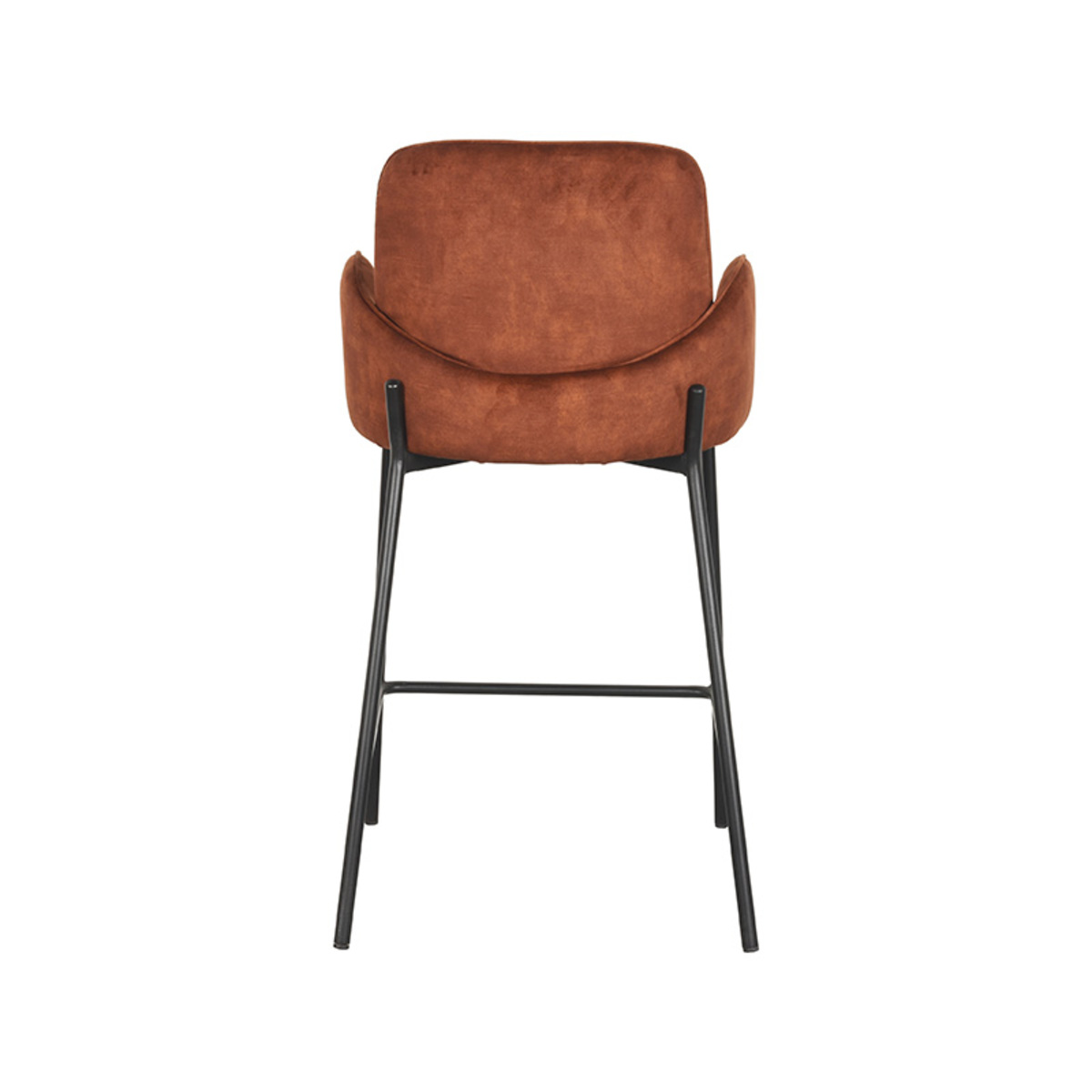LABEL51 Barkruk Jari - Rust - Velours - Zithoogte 65
