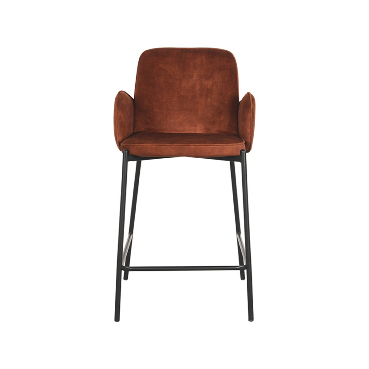 LABEL51 Barkruk Jari - Rust - Velours - Zithoogte 65
