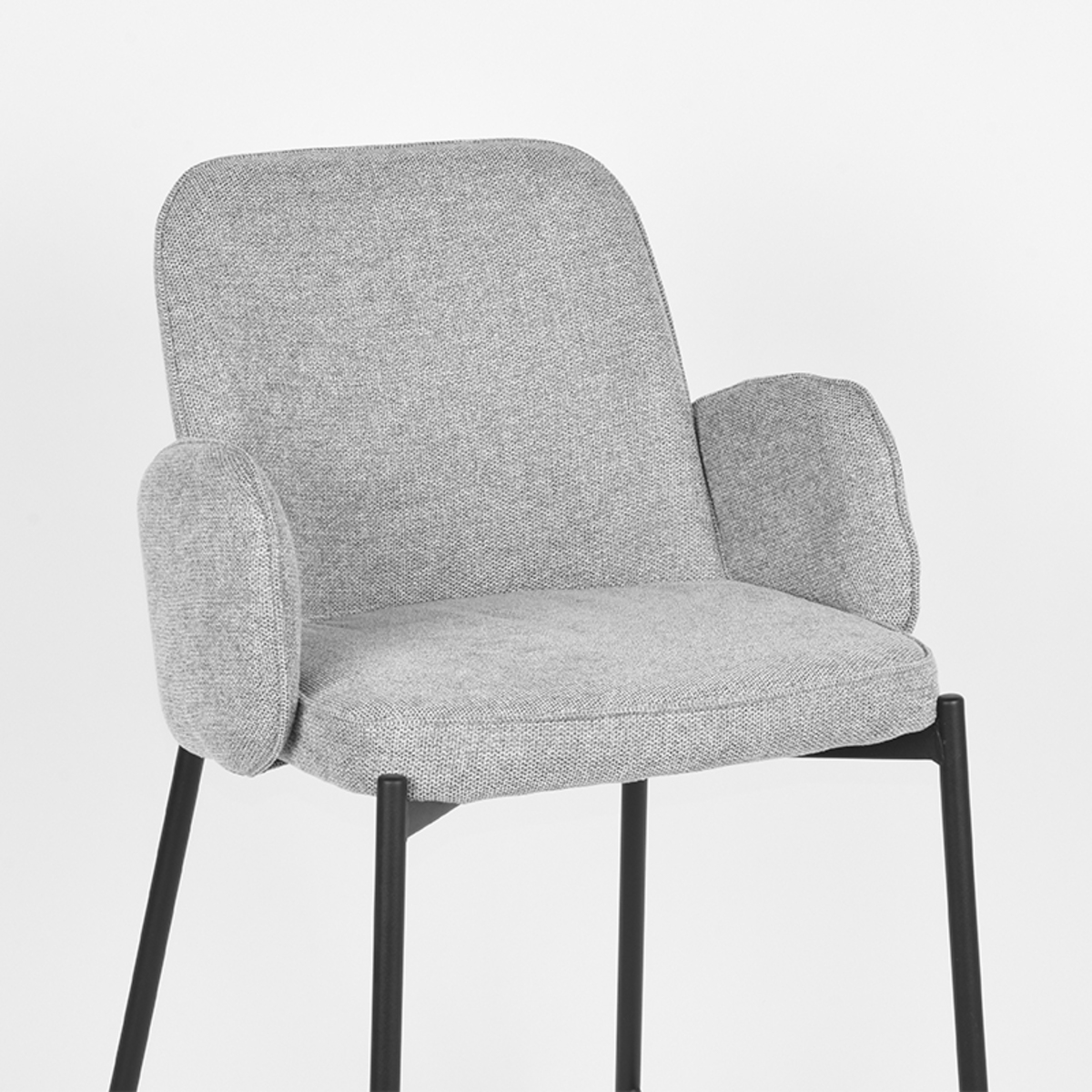 LABEL51 Barkruk Jari - Zinc - Weave - Zithoogte 65