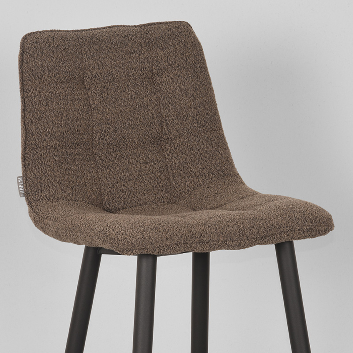 LABEL51 Barkruk Jelt - Bruin - Boucle - Zithoogte 65