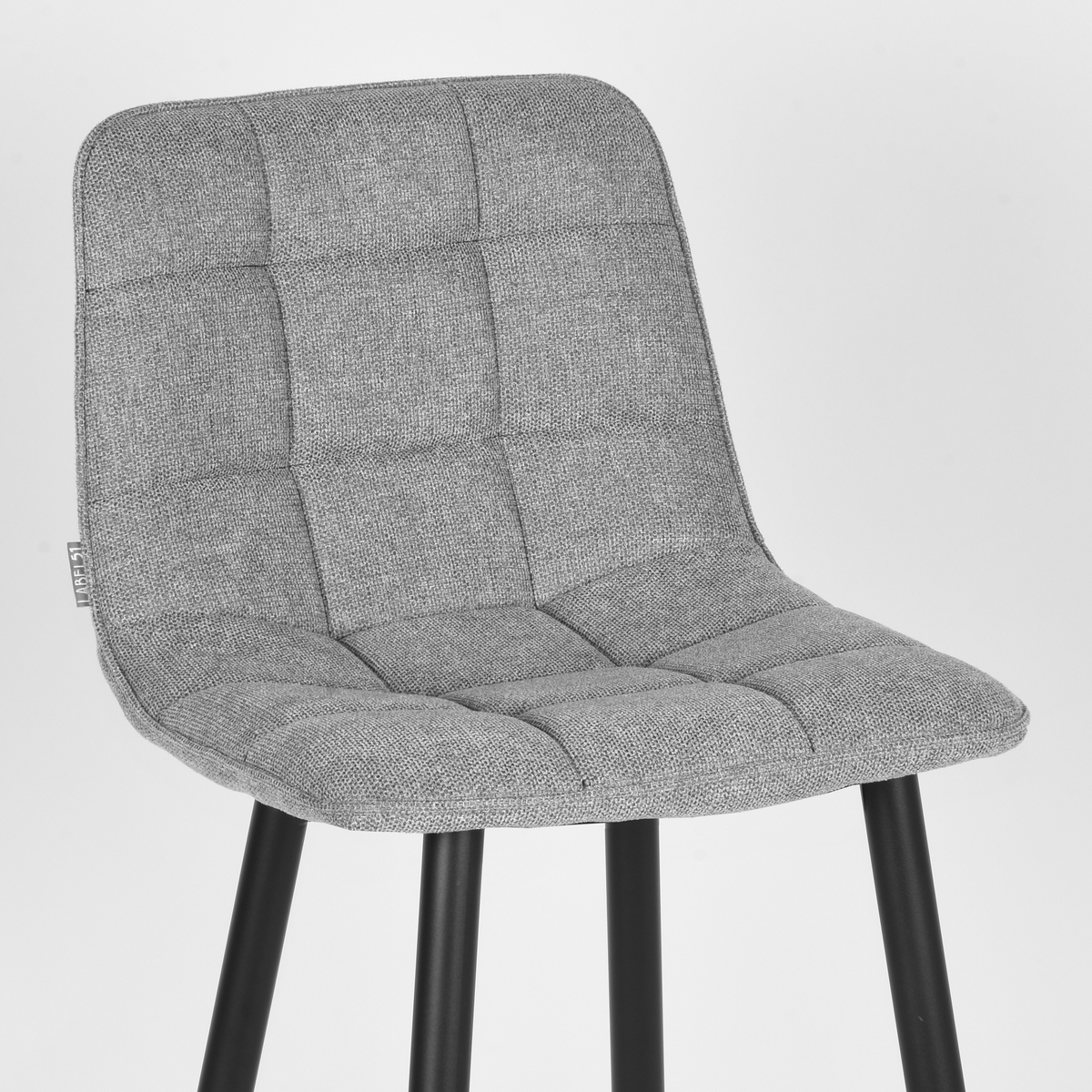 LABEL51 Barkruk Jelt - Zinc - Weave - Zithoogte 78
