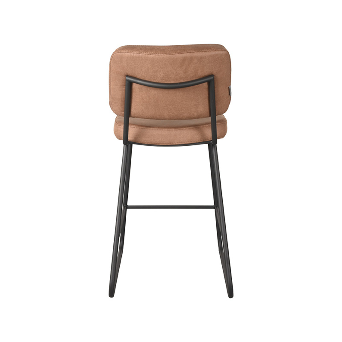 LABEL51 Barkruk Noah - Cognac - Micro Suede - Zithoogte 65